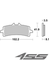 Front brake pads SBS 841HS Sinter (Road)
