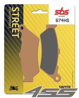 Rear brake pads SBS 674LS Sinter (Road)