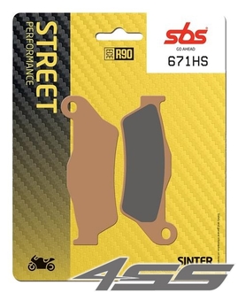 Front brake pads SBS 671HS Sinter (Road)