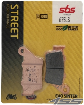 Rear brake pads SBS 675LS Sinter (Road)