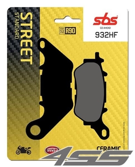 Rear brake pads SBS 932HF Ceramic (Road)