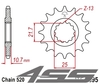 Front chain sprocket JTF1595,15 teeth