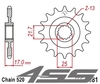 Front chain sprocket JTF1381,16 teeth - with vibration damper