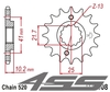 Front chain sprocket JTF308,14 teeth - with vibration damper