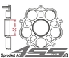Duralumin sprocket carrier JTA750B