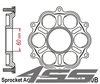 Duralumin sprocket carrier JTA760B