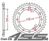 Rear chain sprocket JTR1340,43 teeth - black
