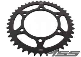 Rear chain sprocket JTR486,45 teeth - black zinc