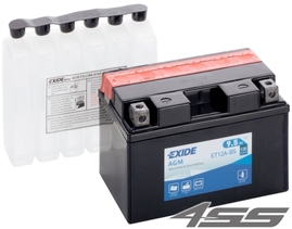 Motorcycle battery Exide ET12A-BS (AGM)