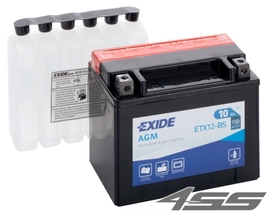 Motorcycle battery Exide ETX12-BS (AGM)