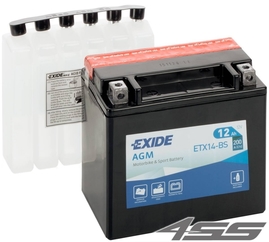 Motorcycle battery Exide ETX14-BS (AGM)