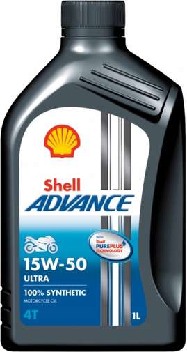 Engine oil Shell Advance Ultra 4T 15W50 1L
