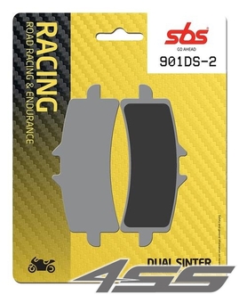 Front racing brake pads SBS 901DS-2 Dual Sinter (Track)