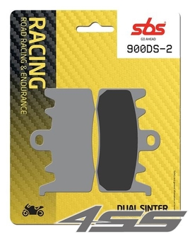 Front racing brake pads SBS 900DS-2 Dual Sinter (Track)