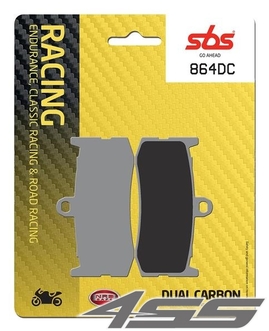 Front track brake pads SBS 864DC Dual Carbon (Track)
