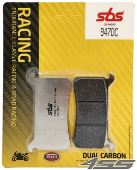 Front track brake pads SBS 947DC Dual Carbon (Track)