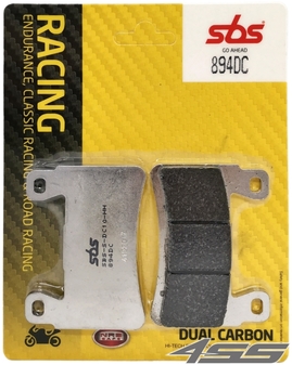 Front track brake pads SBS 894DC Dual Carbon (Track)