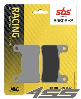 Front racing brake pads SBS 806DS-2 Dual Sinter (Track)