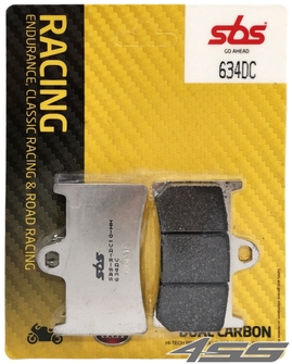 Front track brake pads SBS 634DC Dual Carbon (Track)