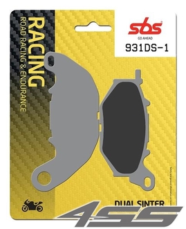 Front racing brake pads SBS 931DS-1 Dual Sinter (Track)