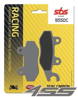 Front track brake pads SBS 955DC Dual Carbon (Track)