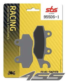 Front racing brake pads SBS 955DS-1 Dual Sinter (Track)