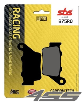 Rear track brake padsSBS 675RQ Carbon Tech (Track)