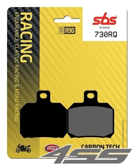 Rear track brake padsSBS 730RQ Carbon Tech (Track)