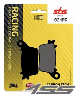 Rear track brake padsSBS 834RQ Carbon Tech (Track)