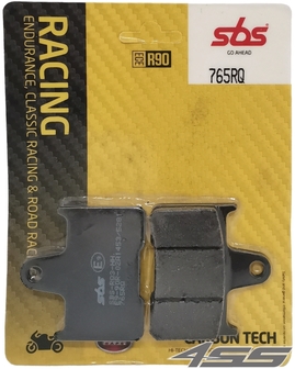 Rear track brake padsSBS 765RQ Carbon Tech (Track)