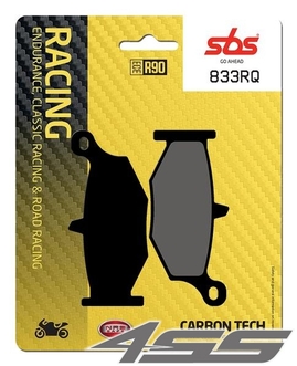 Rear track brake padsSBS 833RQ Carbon Tech (Track)