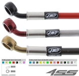 Front braided brake hoses - set of 2pcs