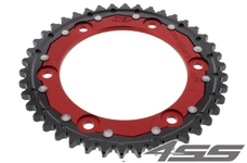 Rear chain sprocket ZF DUAL 1306,42 teeth - black/red