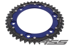 Rear chain sprocket ZF DUAL 1306,44 teeth - black/blue