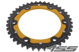 Rear chain sprocket ZF DUAL 1306,45 teeth - black/gold