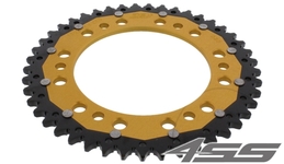 Rear chain sprocket ZF DUAL 1307,45 teeth - black/gold