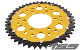 Rear chain sprocket ZF DUAL 478,42 teeth - black/gold