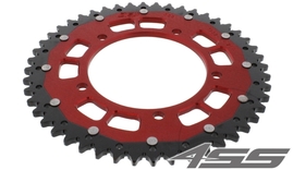 Rear chain sprocket ZF DUAL 1792,48 teeth - black/red