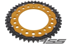 Rear chain sprocket ZF DUAL 1800,43 teeth - black/gold