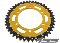 Rear chain sprocket ZF DUAL 1876,45 teeth - black/gold