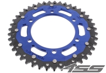 Rear chain sprocket ZF DUAL 1876,46 teeth - black/blue