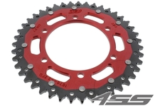 Rear chain sprocket ZF DUAL 1876,48 teeth - black/red