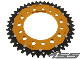 Rear chain sprocket ZF DUAL 1877,41 teeth - black/gold