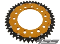 Rear chain sprocket ZF DUAL 1877,43 teeth - black/gold