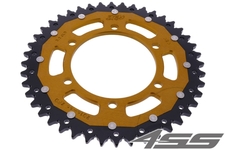 Rear chain sprocket ZF DUAL 2014,44 teeth - black/gold