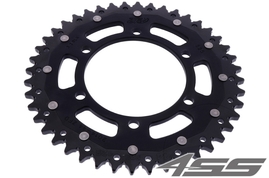 Rear chain sprocket ZF DUAL 2014,44 teeth - black/black