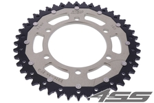 Rear chain sprocket ZF DUAL 2014,44 teeth - black/silver