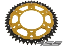 Rear chain sprocket ZF DUAL 2014,46 teeth - black/gold