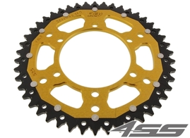 Rear chain sprocket ZF DUAL 2014,46 teeth - black/gold
