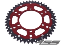 Rear chain sprocket ZF DUAL 2014,46 teeth - black/red